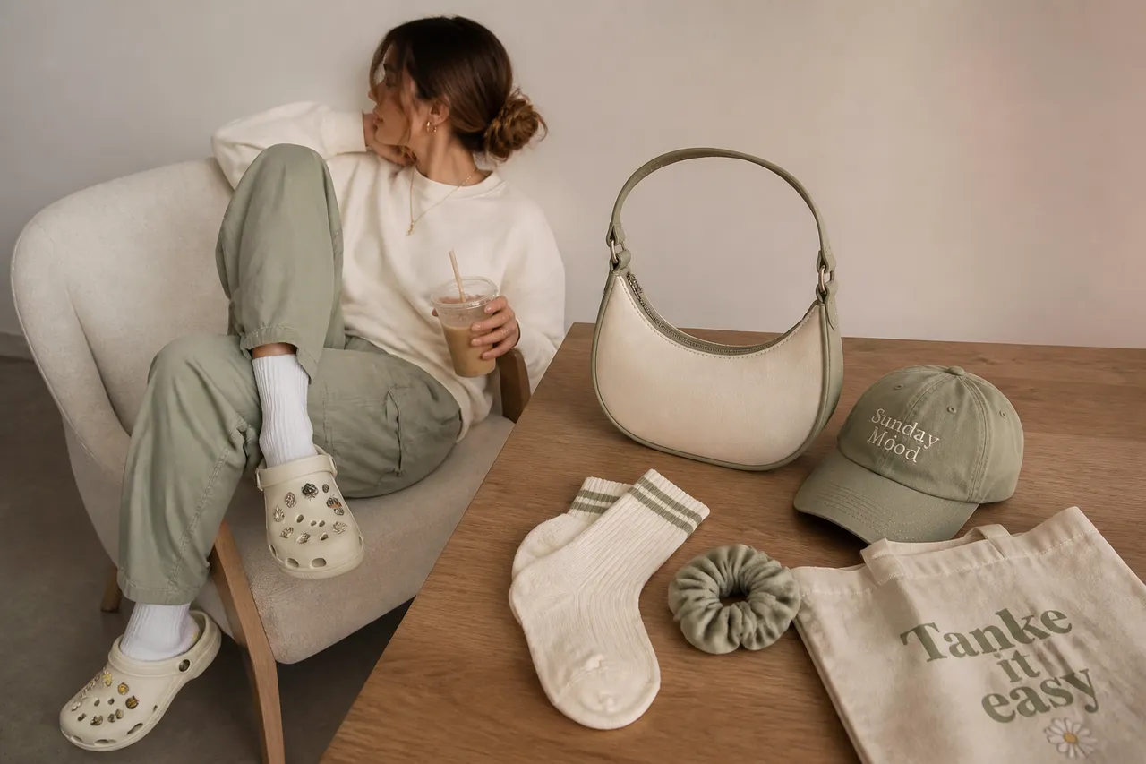 accesorii Crocs integrate într-o ținută casual