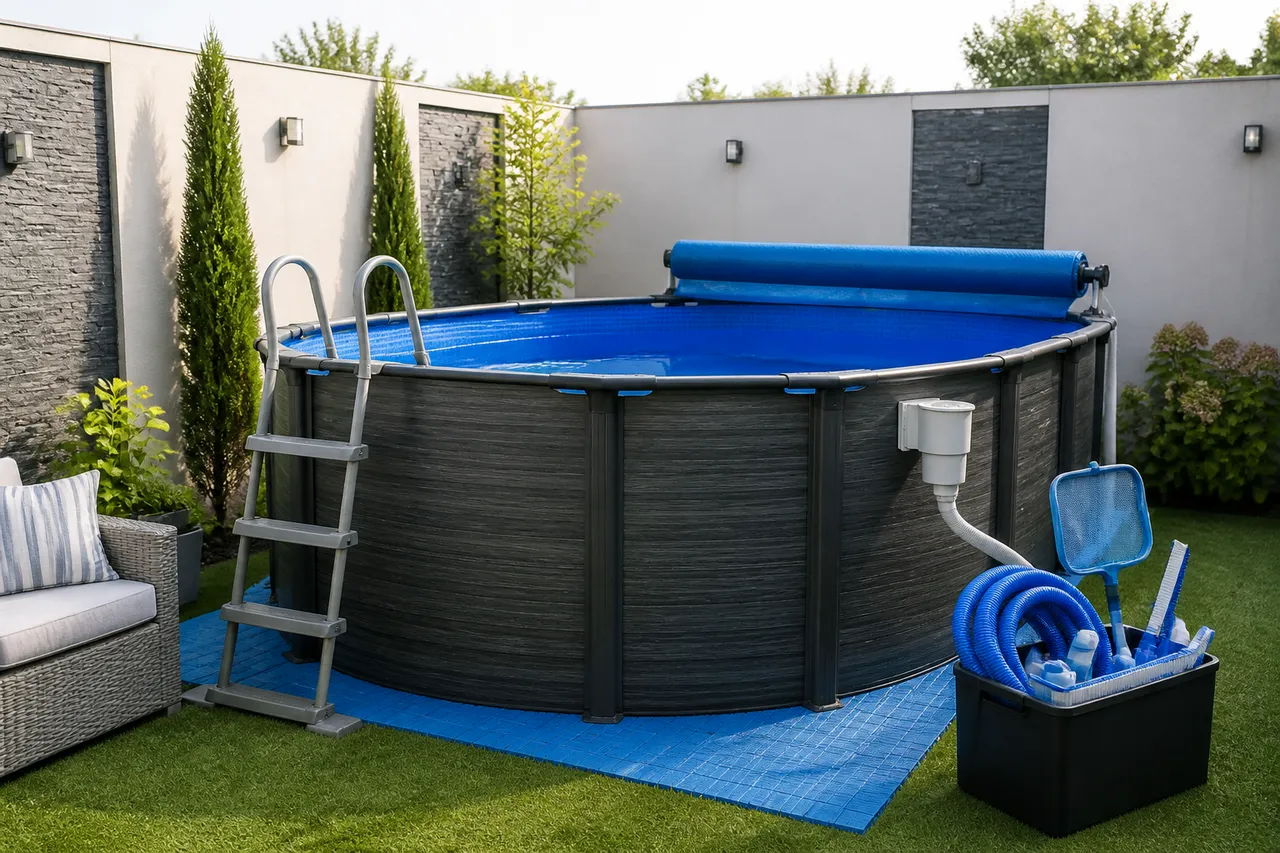 Accesorii pentru piscină în spații mici care păstrează ordinea și siguranța