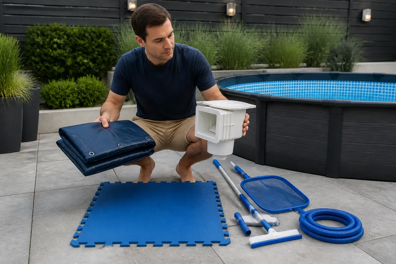 alegerea accesoriilor pentru piscină mică