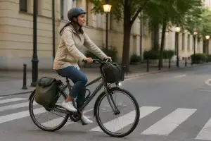 Bicicleta urbană bine echipată pentru siguranță confort și stil personal
