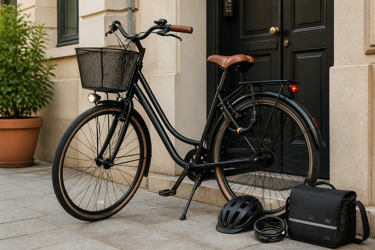 configurație completă de accesorii pentru bicicletă urbană