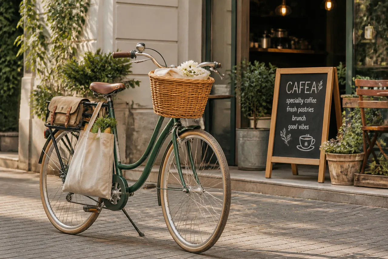 coș și portbagaj pentru transport pe bicicleta urbană