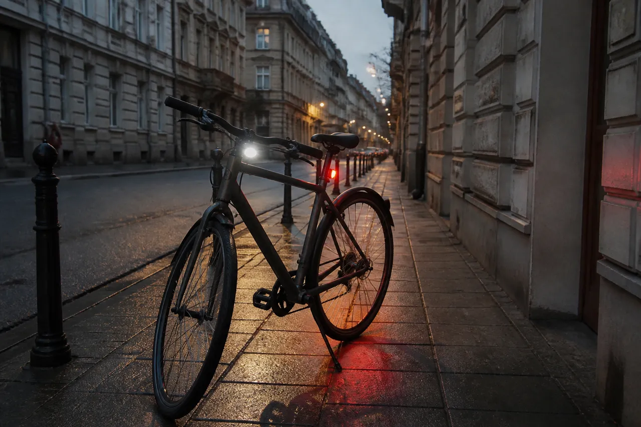 lumini pentru bicicletă urbană și vizibilitate în trafic